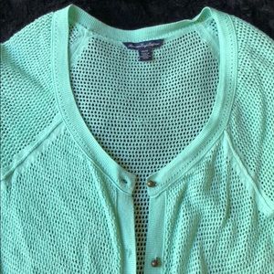 American Eagle Mint Green Cardigan